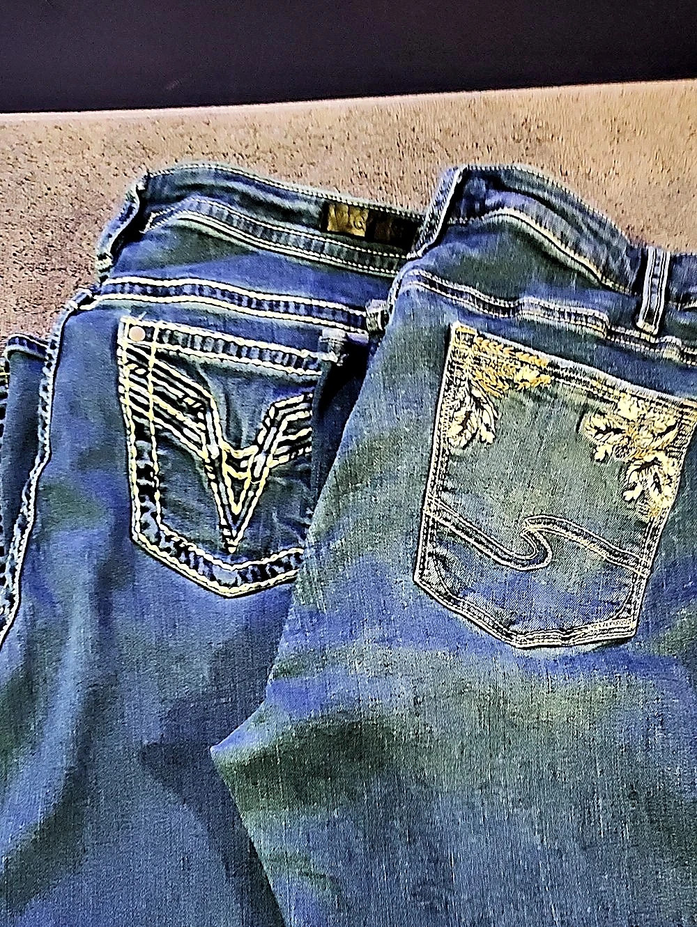 Vigoss / silver blue jeans set of 2